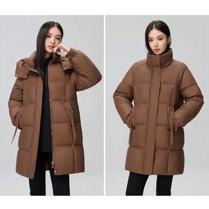 Women Puffer Jacket Outwear Winter Quilted Hooded Padded Coat