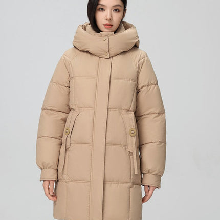 Women Puffer Jacket Outwear Winter Quilted Hooded Padded Coat