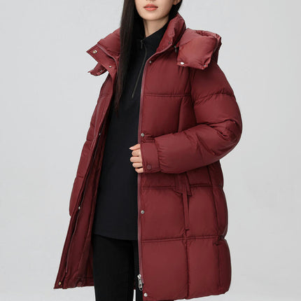 Women Puffer Jacket Outwear Winter Quilted Hooded Padded Coat