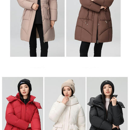 Women's Winter Thicken Puffer Coat Hooded Padded Jacket Outwear