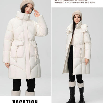 Women's Winter Thicken Puffer Coat Hooded Padded Jacket Outwear