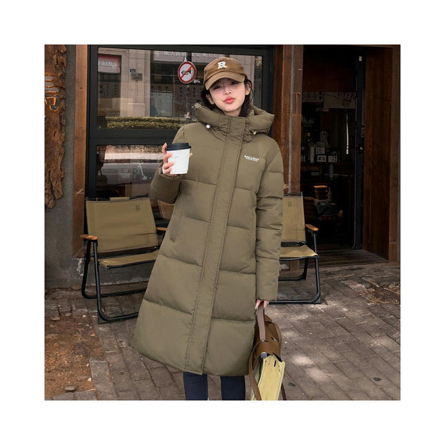 Women's Thickened Down Coat Winter Hooded Padded Puffy Jacket