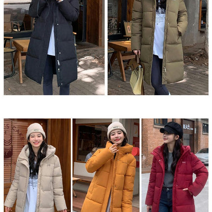 Women's Thickened Down Coat Winter Hooded Padded Puffy Jacket