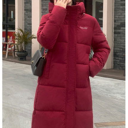 Women's Thickened Down Coat Winter Hooded Padded Puffy Jacket