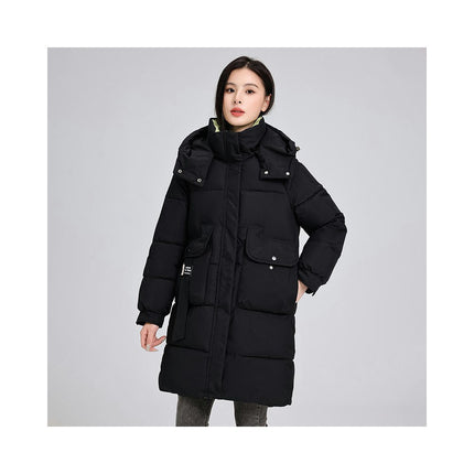 Women's Winter Puffer Coat Hooded Down Jacket Long Padded Outwear