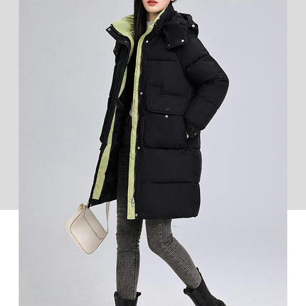 Women's Winter Puffer Coat Hooded Down Jacket Long Padded Outwear