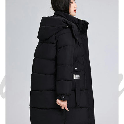 Women's Winter Puffer Coat Hooded Down Jacket Long Padded Outwear