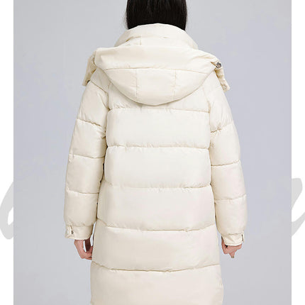 Women's Winter Puffer Coat Hooded Down Jacket Long Padded Outwear