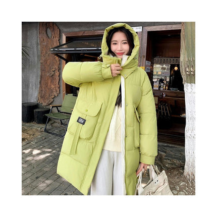 Women's Long Puffer Padded Jacket Outwear Winter Hooded Down Coat