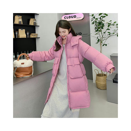 Women's Winter Thicken Long Outwear Hooded Puffer Coat Padded Jacket