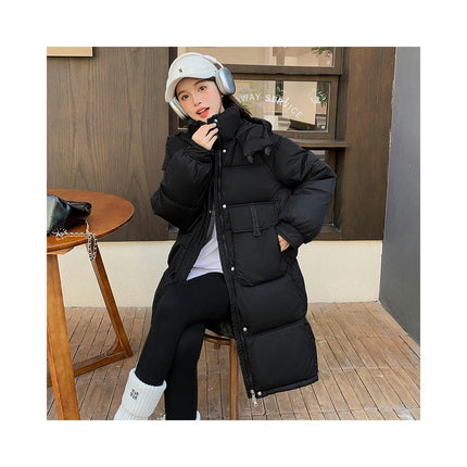 Women's Winter Thicken Long Outwear Hooded Puffer Coat Padded Jacket