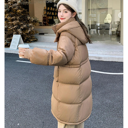 Women's Winter Thicken Long Outwear Hooded Puffer Coat Padded Jacket