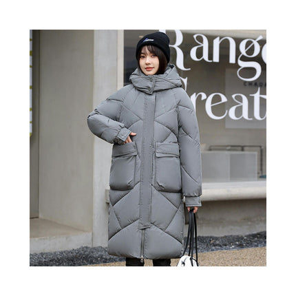 Women's Winter Puffer Coat Long Padded Outwear Hooded Jacket