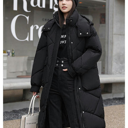 Women's Winter Puffer Coat Long Padded Outwear Hooded Jacket