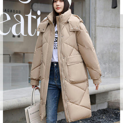 Women's Winter Puffer Coat Long Padded Outwear Hooded Jacket