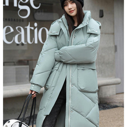 Women's Winter Puffer Coat Long Padded Outwear Hooded Jacket