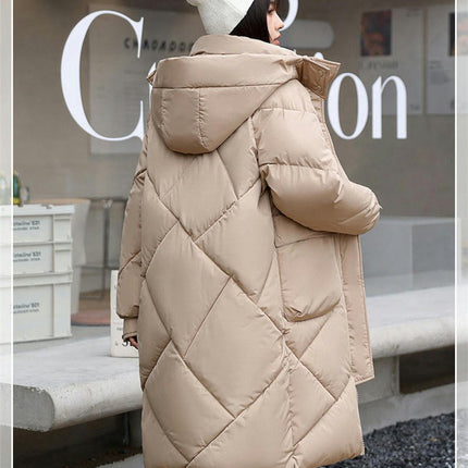 Women's Winter Puffer Coat Long Padded Outwear Hooded Jacket