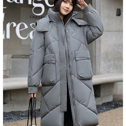 Women's Winter Puffer Coat Long Padded Outwear Hooded Jacket