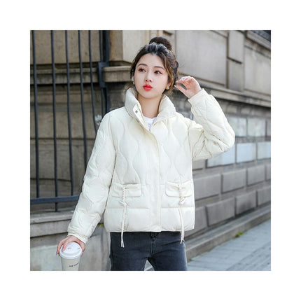 Women's Winter Cropped Puffer Coat Short Zip Up Baggy Jacket