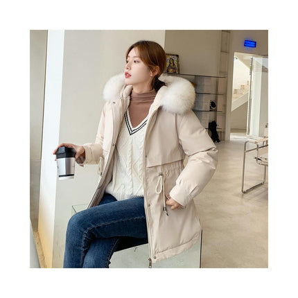 Women's Winter Thicken Parka Jacket Warm Fleece Lined Coat with Hood