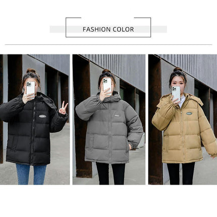 Women's Winter Thicken Coat Padded Jackets with Removable Hood