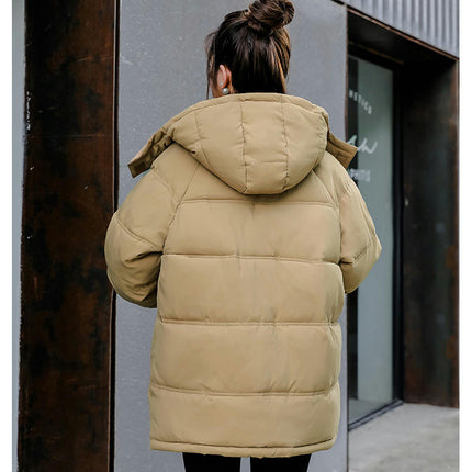 Women's Winter Thicken Coat Padded Jackets with Removable Hood