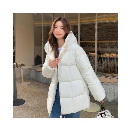 Women's Winter Padded Quilted Down Coats Thicken Hooded Puffer Jacket