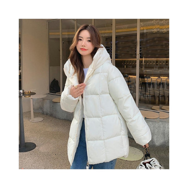 Women's Winter Padded Quilted Down Coats Thicken Hooded Puffer Jacket