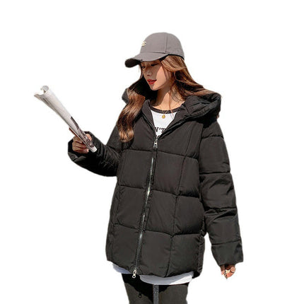 Women's Winter Padded Quilted Down Coats Thicken Hooded Puffer Jacket