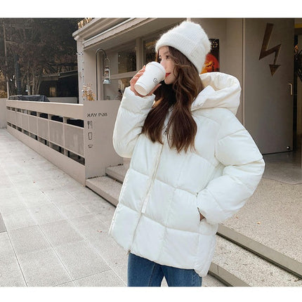 Women's Winter Padded Quilted Down Coats Thicken Hooded Puffer Jacket