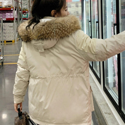 Women's Winter Thicken Coat Warm Parka Jacket with Fur Hood