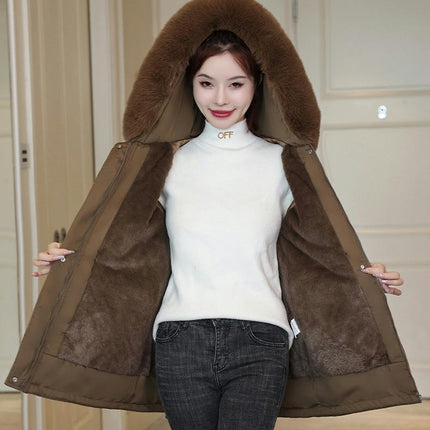 Women's Winter Coats Parkas Anoraks Hooded Jacket Outerwear