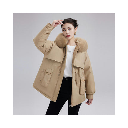 Winter Warm Coats for Women Hooded Outerwear Thicken Parkas Jacket