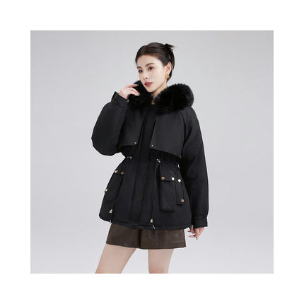 Winter Warm Coats for Women Hooded Outerwear Thicken Parkas Jacket