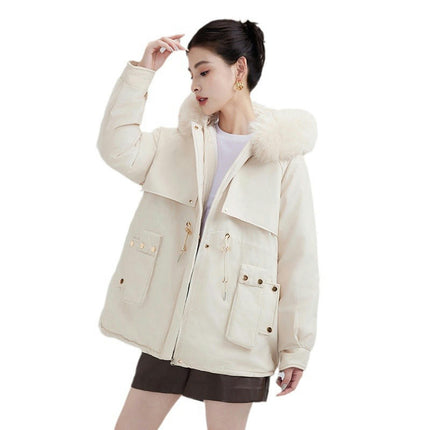 Winter Warm Coats for Women Hooded Outerwear Thicken Parkas Jacket