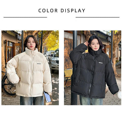 Womens Winter Quilted Puffer Jackets Long Sleeve Zip Up Coats