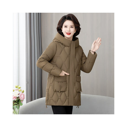 Women's Winter Thicken Outwear Quilted Coat Hooded Puffer Jacket