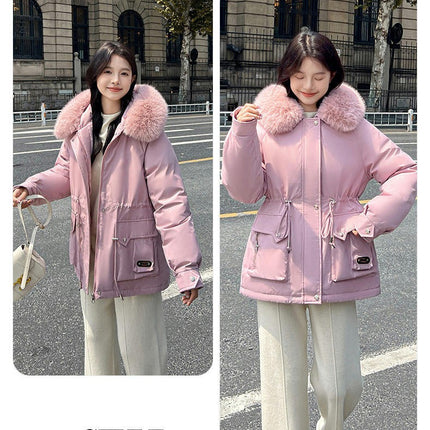 Women's Windproof Sherpa Lined Long Winter Parka Coat with Faux Fur Hood