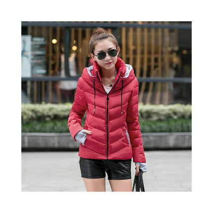 Women's Winter Jacket Puffer Jacket Hooded Short Outwear