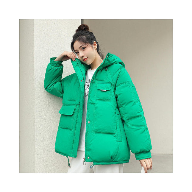 Women's Winter Thicken Coat Short Down Jacket with Hood