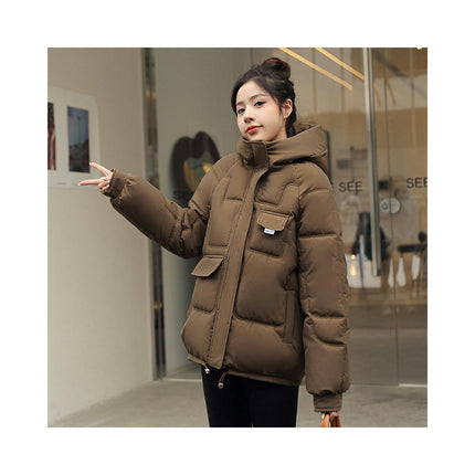 Women's Winter Thicken Coat Short Down Jacket with Hood