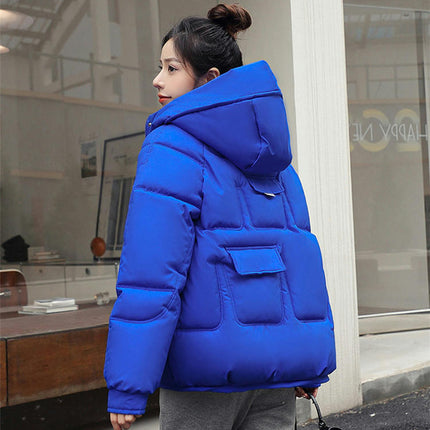 Women's Winter Thicken Coat Short Down Jacket with Hood