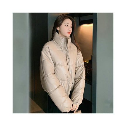 Women's Down Jacket Baggy Puffer Jackets Stand Collar Winter Quilted Coat