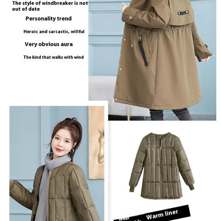 Women's Hooded Winter Coat Warm Long Puffer Jacket Parka