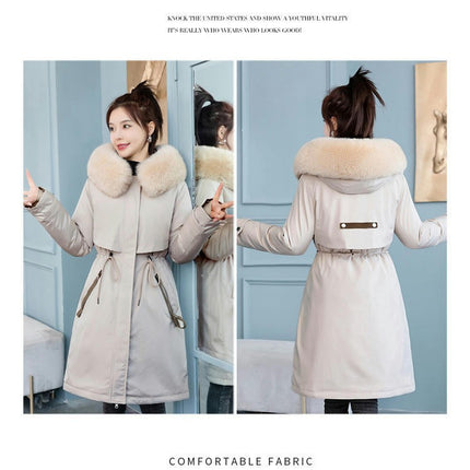 Women's Hooded Winter Coat Warm Long Puffer Jacket Parka