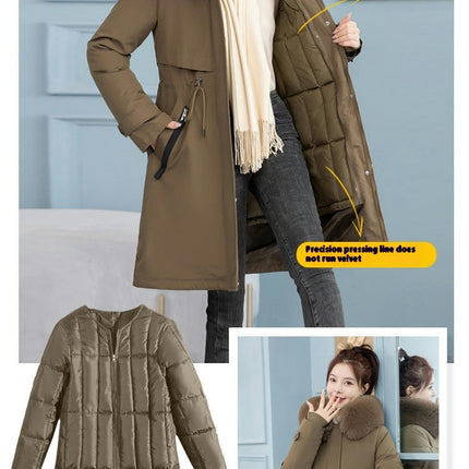 Women's Hooded Winter Coat Warm Long Puffer Jacket Parka