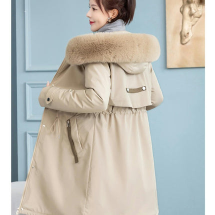 Women's Hooded Winter Coat Warm Long Puffer Jacket Parka