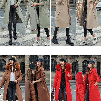 Women's Winter Coat Hooded Parka Coat Warm Lined Long Jackets