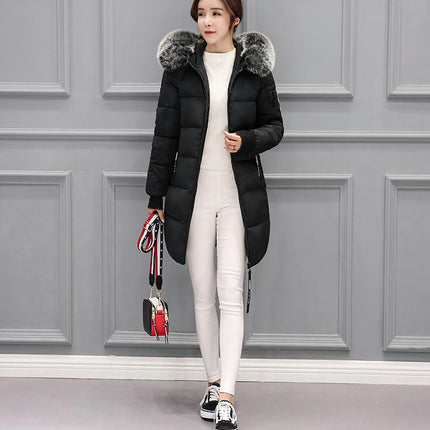 Women's Puffer Coat Winter Warm Down Jacket with Faux Fur Hood