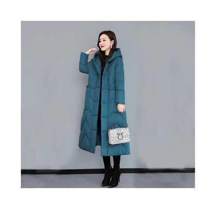 Women's Winter Warm Puffer Jacket Hooded Maxi Long Down Coat